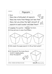 Mathseeds problem solving activities - Kindergarten